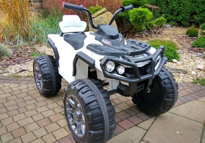 Quad elektryczny dla dzieci Lean Toys BMD0906 Biały (5902808150558) - obraz 3