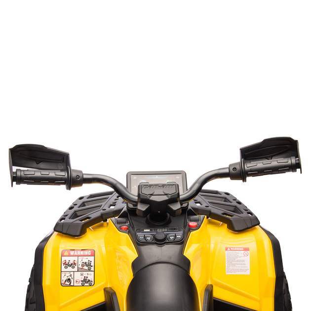 Quad elektryczny dla dzieci Lean Toys Can-Am Outlander 4x4 DK-CA005 Żółty (5905991060765) - obraz 4