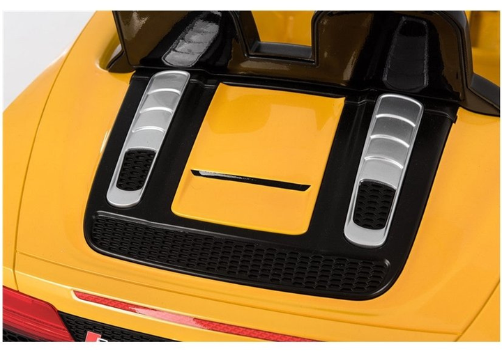 Samochód elektryczny dla dzieci Lean Toys Audi R8 Spyder lakierowany Żółty (5902808151548) - obraz 9