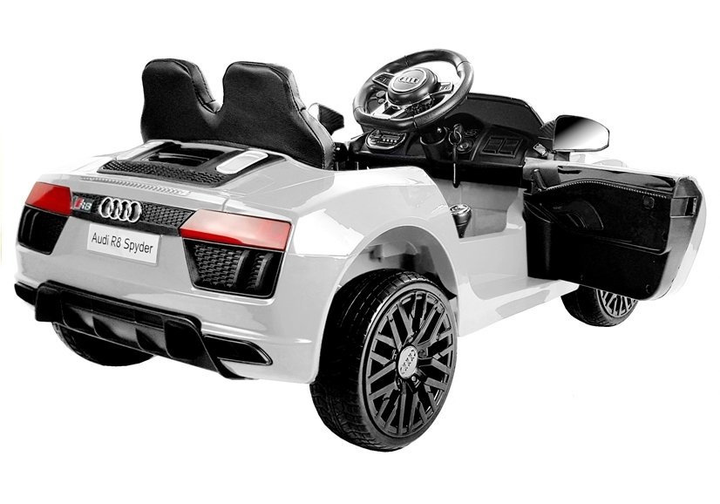 Samochód elektryczny dla dzieci Lean Toys Audi R8 Spyder Biały (5902808154761) - obraz 2