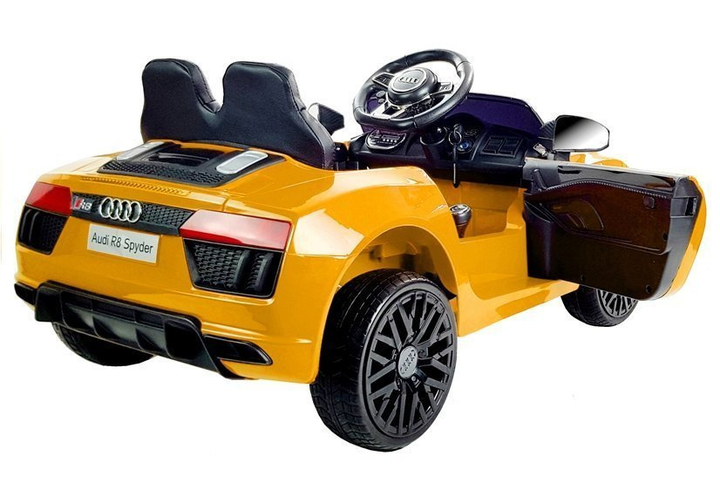 Samochód elektryczny dla dzieci Lean Toys Audi R8 Spyder Żółty (5902808151937) - obraz 12
