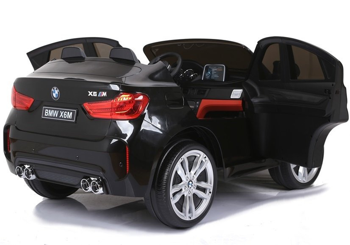 Samochód elektryczny dla dzieci Lean Toys BMW X6M Czarny (5902808155171) - obraz 2