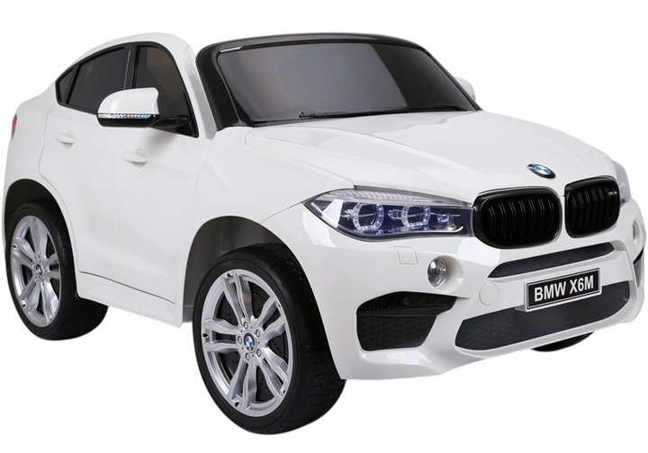 Samochód elektryczny dla dzieci Lean Toys BMW X6M Biały (5902808155188) - obraz 1