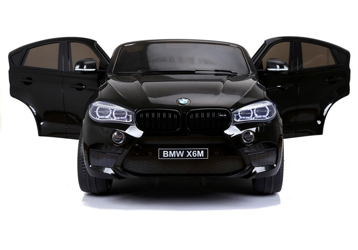 Samochód elektryczny dla dzieci Lean Toys BMW X6M lakierowany Czarny (5902808155201) - obraz 2