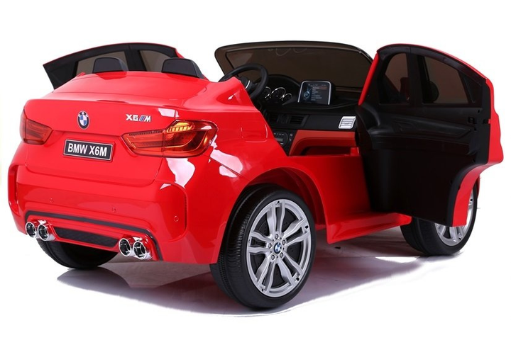 Samochód elektryczny dla dzieci Lean Toys BMW X6M Czerwony (5902808155195) - obraz 4