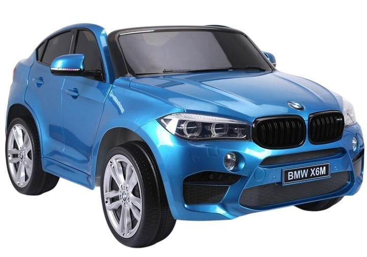 Samochód elektryczny dla dzieci Lean Toys BMW X6M lakierowany Niebieski (5902808155225) - obraz 1