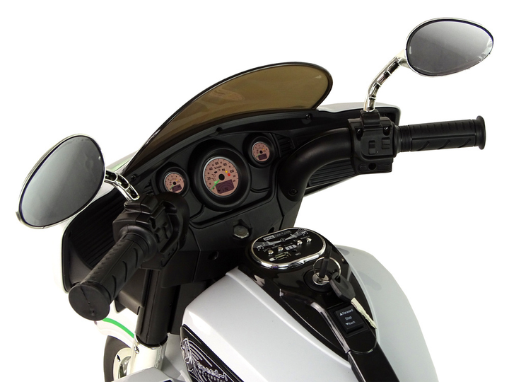 Motor na akumulator dla dzieci Lean Toys Goldwing NEL-R1800GS Trójkołowy Szary (5904665995198) - obraz 3