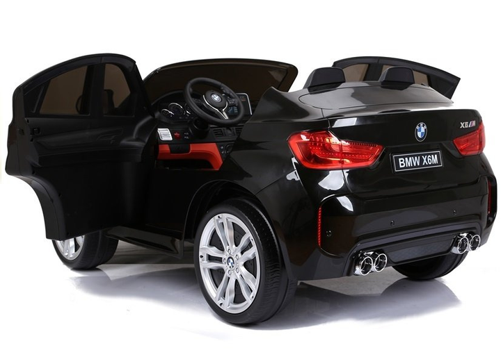 Samochód elektryczny dla dzieci Lean Toys BMW X6M lakierowany Czarny (5902808155201) - obraz 18
