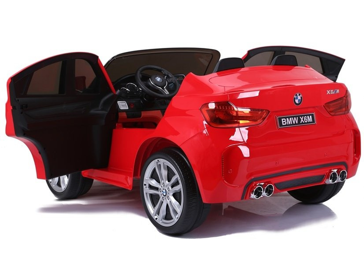 Samochód elektryczny dla dzieci Lean Toys BMW X6M Czerwony (5902808155195) - obraz 20