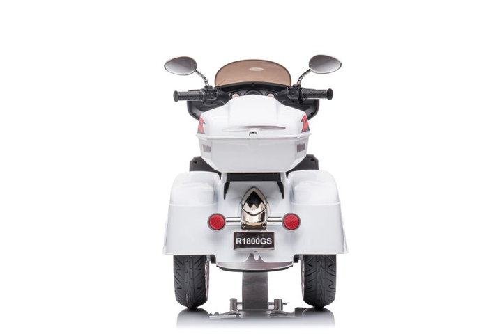 Мотоцикл на акумуляторі для дітей Lean Toys Goldwing NEL-R1800GS Триколісний Білий (5904665995174) - зображення 3