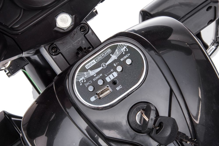 Мотоцикл на акумуляторі для дітей Lean Toys Goldwing NEL-R1800GS Триколісний Чорний (5904665995181) - зображення 10