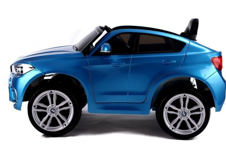 Samochód elektryczny dla dzieci Lean Toys BMW X6 lakierowany Niebieski (5902808157045) - obraz 4