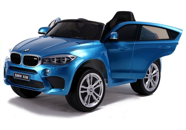Samochód elektryczny dla dzieci Lean Toys BMW X6 lakierowany Niebieski (5902808157045) - obraz 6