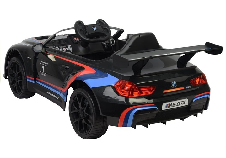 Електромобіль для дітей Lean Toys BMW M6 GT3 Чорний (5902808159469) - зображення 7