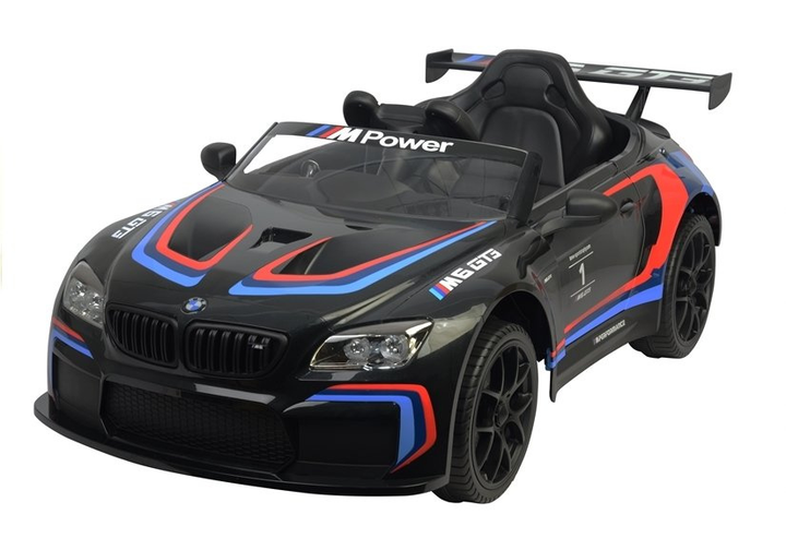 Електромобіль для дітей Lean Toys BMW M6 GT3 Чорний (5902808159469) - зображення 14