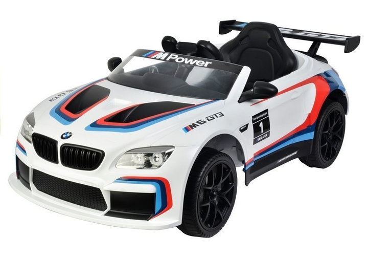 Samochód elektryczny dla dzieci Lean Toys BMW M6 GT3 Biały (5902808159452) - obraz 17