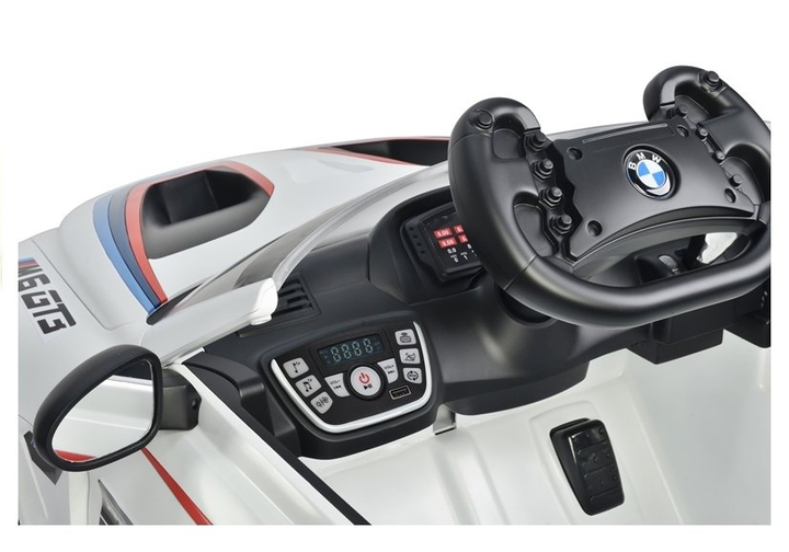 Samochód elektryczny dla dzieci Lean Toys BMW M6 GT3 Biały (5902808159452) - obraz 18