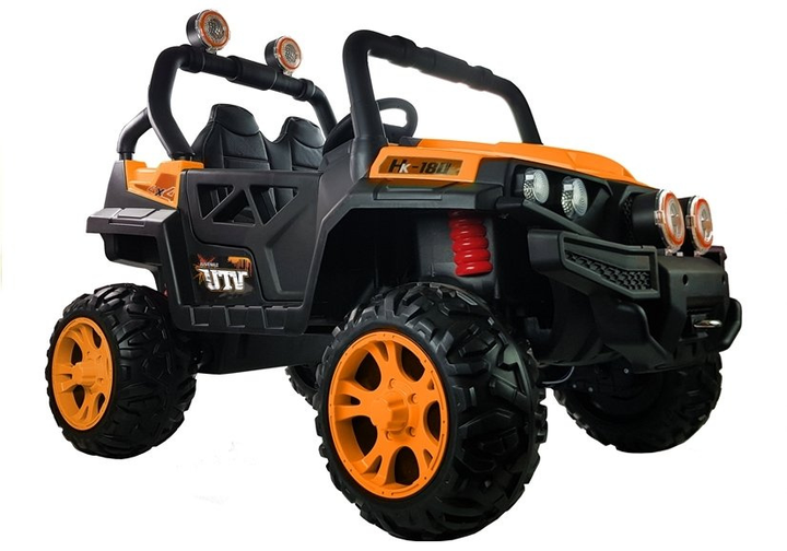 Samochód elektryczny dla dzieci Lean Toys HL2188 Pomarańczowy (5907625581011) - obraz 5