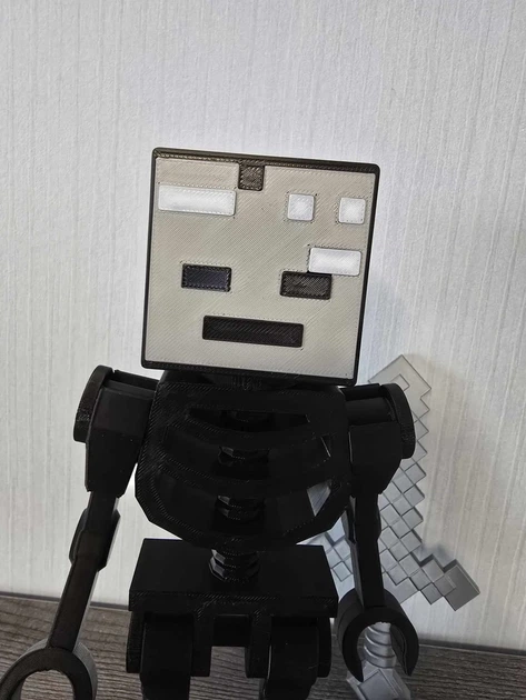 Шарнірна фігурка Скелет з мечем з гри Minecraft. Aivory - изображение 4