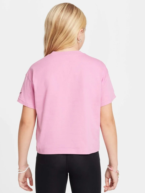 Підліткова футболка для дівчинки Nike G Nsw Tee Graphic Star HM6303-646 147-158 L Рожева (197602722246) - зображення 2