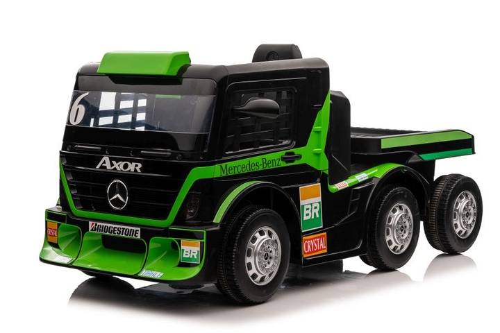 Електромобіль для дітей Lean Toys Mercedes XMX622B з причепом Зелений (5904665994283) - зображення 5