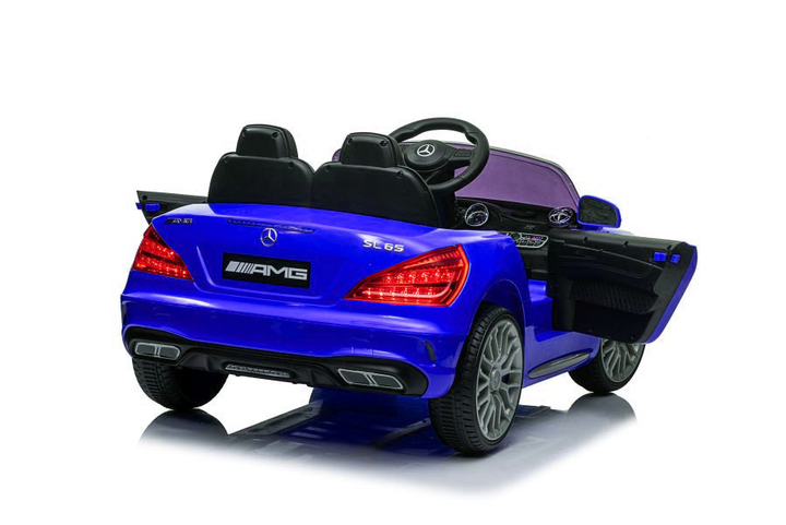 Samochód elektryczny dla dzieci Lean Toys Mercedes SL65 S lakierowany Niebieski (5907625581714) - obraz 3