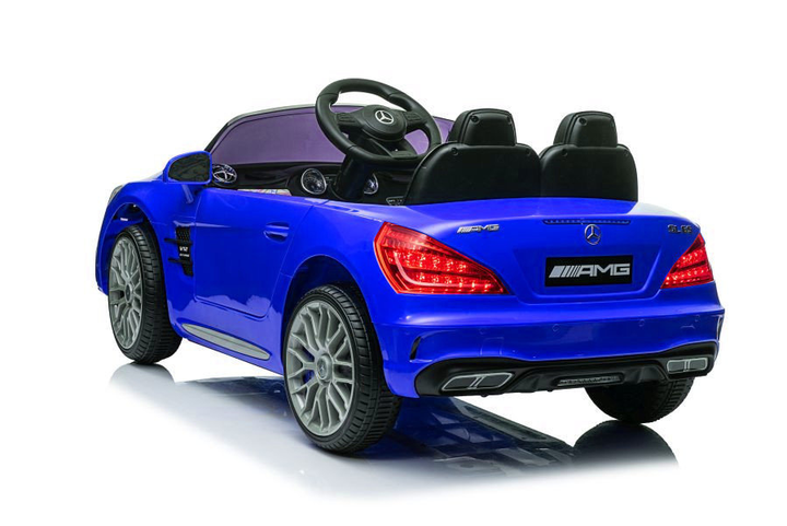 Samochód elektryczny dla dzieci Lean Toys Mercedes SL65 S lakierowany Niebieski (5907625581714) - obraz 4