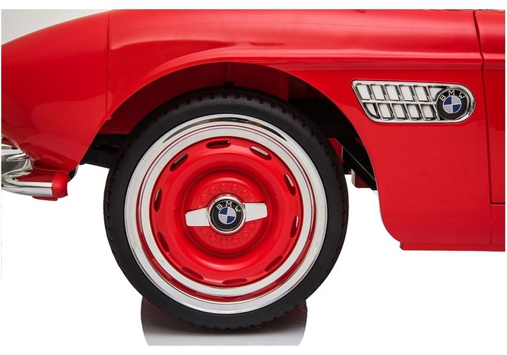 Samochód elektryczny dla dzieci Lean Toys BMW Retro lakierowany Czerwony (5907625583282) - obraz 4
