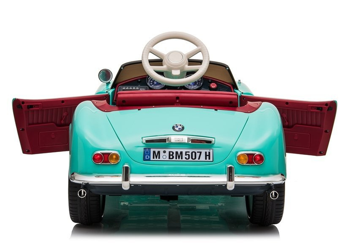 Електромобіль для дітей Lean Toys BMW Retro лакований Зелений (5907625583299) - зображення 14
