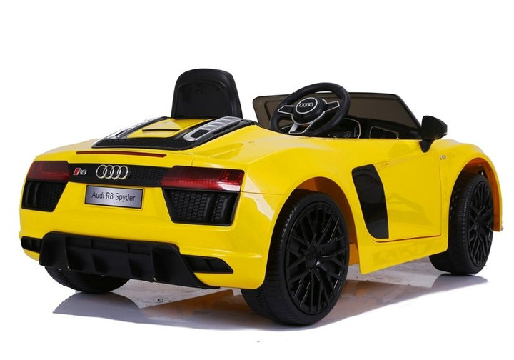 Samochód elektryczny dla dzieci Lean Toys Audi R8 JJ2198 Żółty (5907625584357) - obraz 4