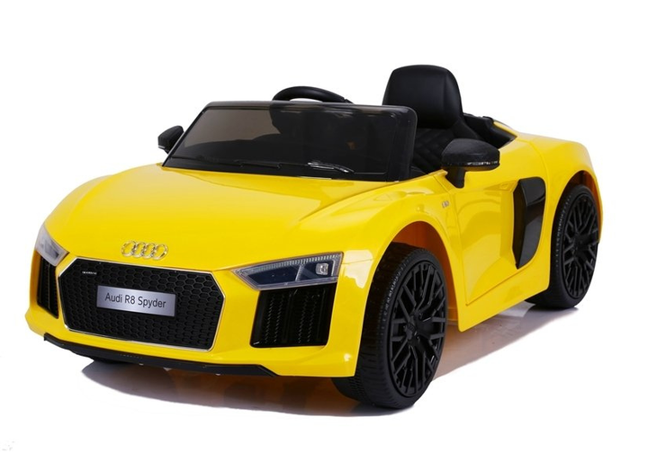 Samochód elektryczny dla dzieci Lean Toys Audi R8 JJ2198 Żółty (5907625584357) - obraz 5