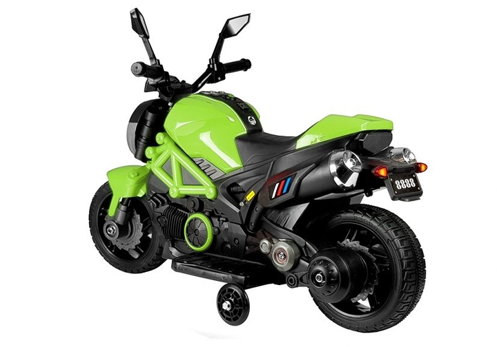 Електромотоцикл для дітей Lean Toys GTM1188 Зелений (5907625584548) - зображення 8