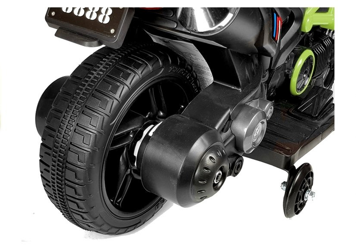 Електромотоцикл для дітей Lean Toys GTM1188 Зелений (5907625584548) - зображення 10