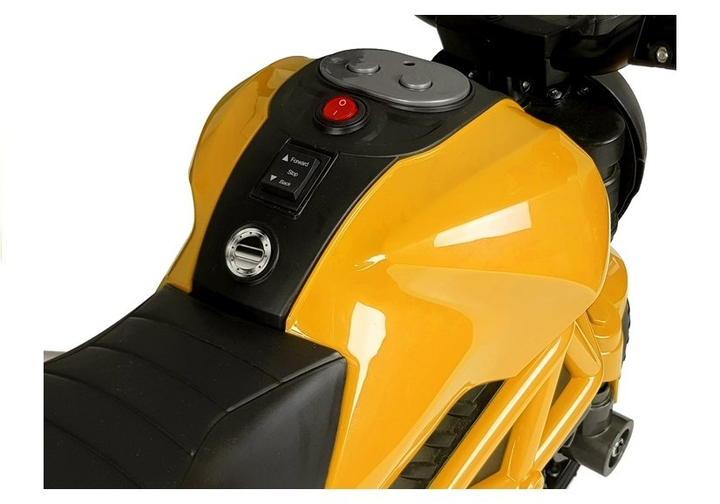 Електромотоцикл для дітей Lean Toys GTM1188 Жовтий (5907625584555) - зображення 11