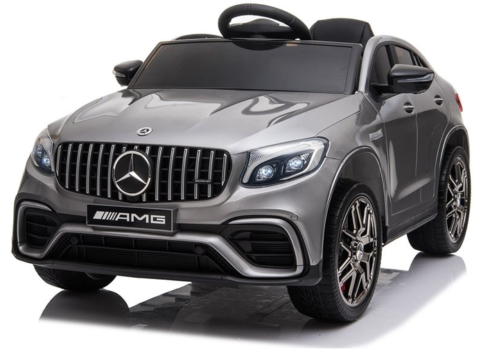 Електромобіль для дітей Lean Toys Mercedes GLC 63S QLS-5688 4x4 лакований Сріблястий (5908275992585) - зображення 6