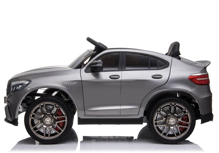 Електромобіль для дітей Lean Toys Mercedes GLC 63S QLS-5688 4x4 лакований Сріблястий (5908275992585) - зображення 7