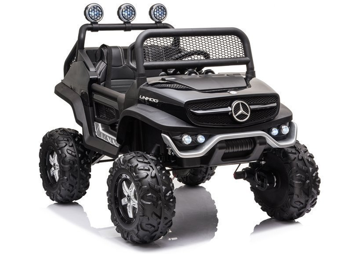 Електромобіль для дітей Lean Toys Mercedes Unimog S лакований Чорний (5908275996132) - зображення 1