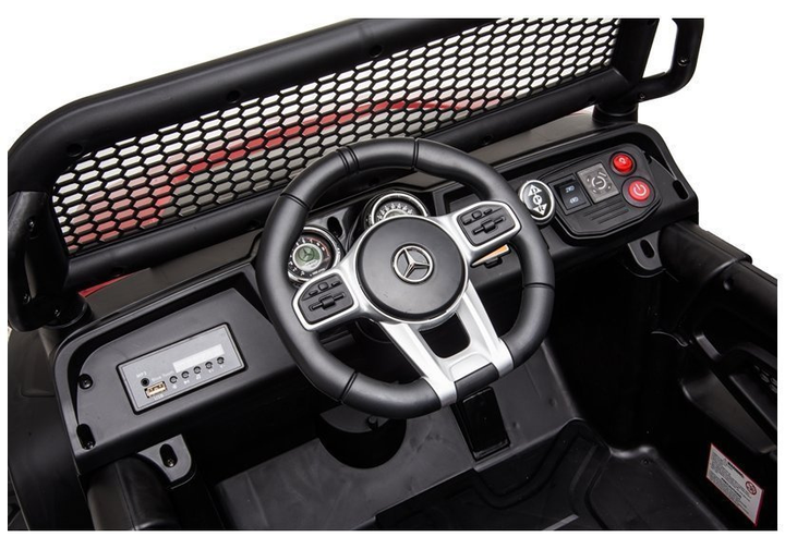 Електромобіль для дітей Lean Toys Mercedes Unimog S лакований Чорний (5908275996132) - зображення 3
