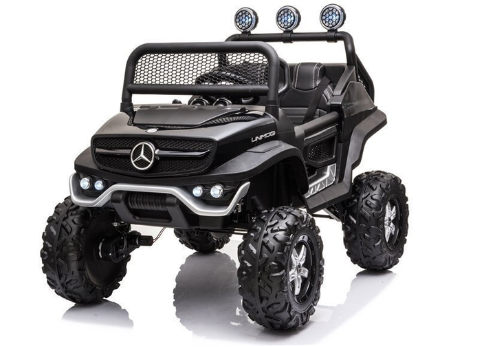 Електромобіль для дітей Lean Toys Mercedes Unimog S лакований Чорний (5908275996132) - зображення 7