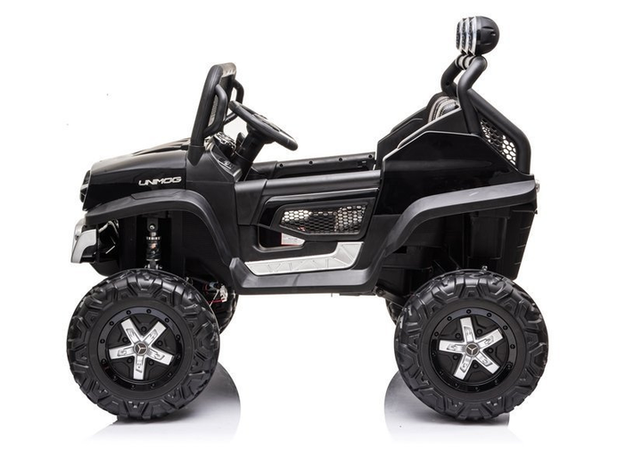 Електромобіль для дітей Lean Toys Mercedes Unimog S лакований Чорний (5908275996132) - зображення 8