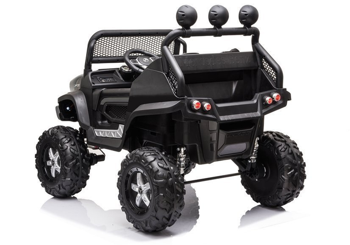 Електромобіль для дітей Lean Toys Mercedes Unimog S лакований Чорний (5908275996132) - зображення 9