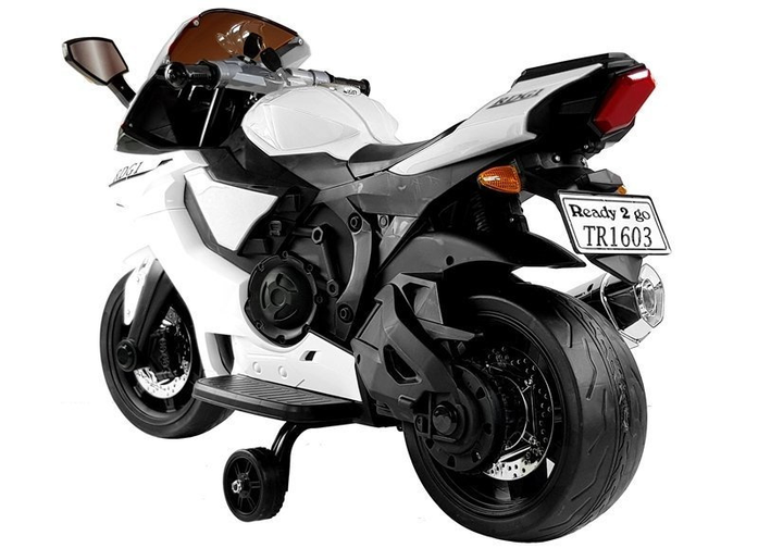 Motocykl elektryczny dla dzieci Lean Toys TR1603 Biały (5908275993247) - obraz 15