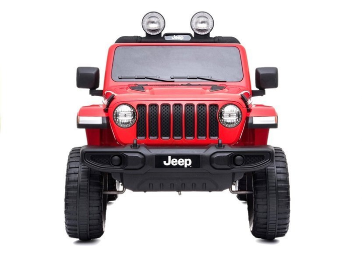 Samochód elektryczny dla dzieci Lean Toys Jeep Wrangler Rubicon 4x4 Czerwony (5908275996712) - obraz 2