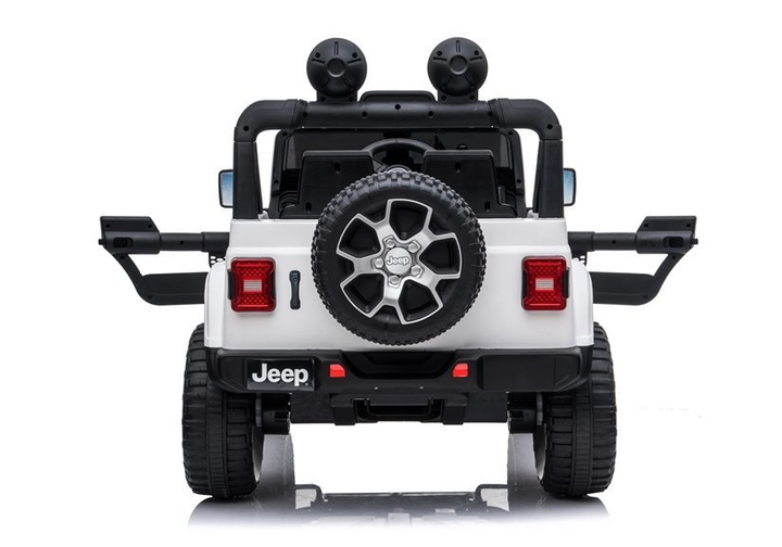 Samochód elektryczny dla dzieci Lean Toys Jeep Wrangler Rubicon 4x4 Biały (5908275996729) - obraz 4