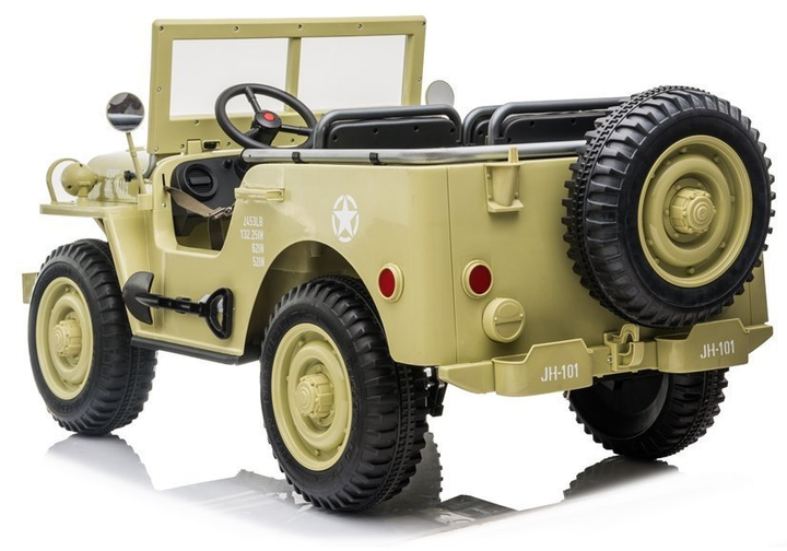 Samochód elektryczny dla dzieci Lean Toys JH101 Khaki (5908275999737) - obraz 4