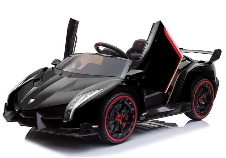 Електромобіль для дітей Lean Toys Lamborghini Veneno Чорний (5908275998334) - зображення 7