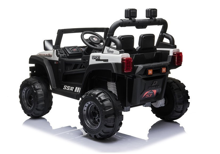 Електромобіль для дітей Lean Toys BBH-016 Білий (5903802450422) - зображення 8