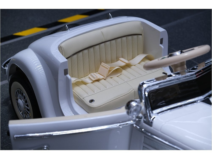 Samochód elektryczny dla dzieci Lean Toys Mercedes 540K Biały (5903802453157) - obraz 6