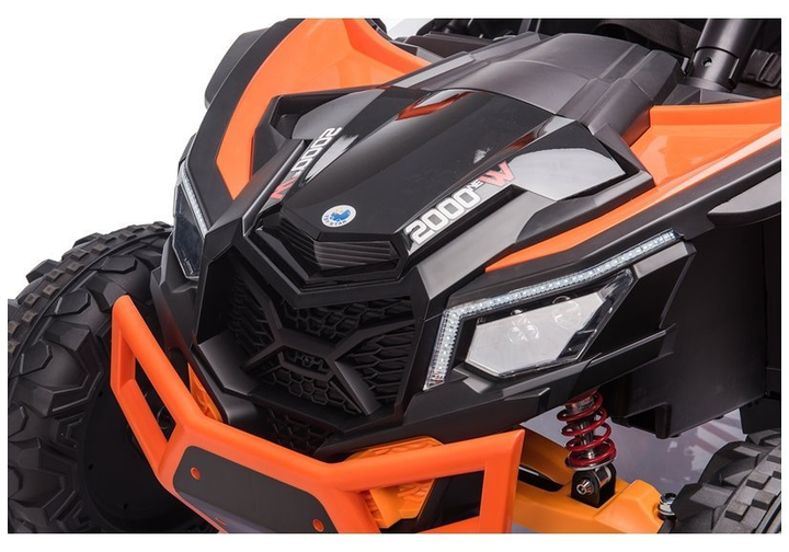 Samochód elektryczny dla dzieci Lean Toys Buggy UTV-MX Pomarańczowo-biały (5903802453553) - obraz 3