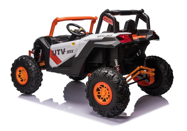 Samochód elektryczny dla dzieci Lean Toys Buggy UTV-MX Pomarańczowo-biały (5903802453553) - obraz 14